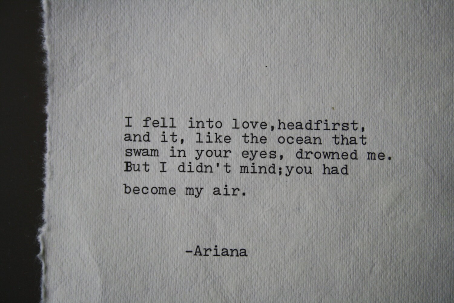 Poesie Originale Aime Poeme Amour Citation Typographie Mur Etsy Canada