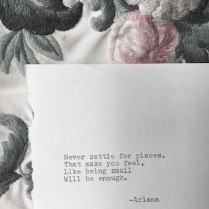 She made broken look beautiful Poem love poem original poetry typography love letter love note quote typewritten wedding vows Nova 100 image 1