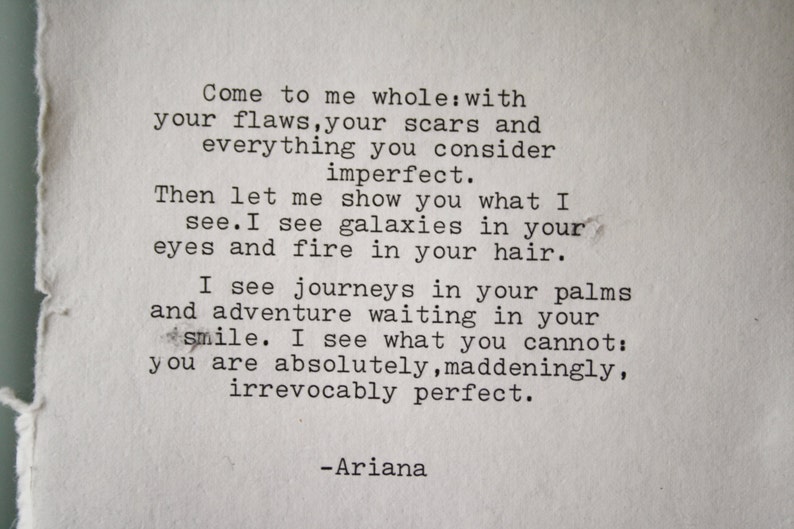 love poem original poetry typewritten come to me whole poem image 1