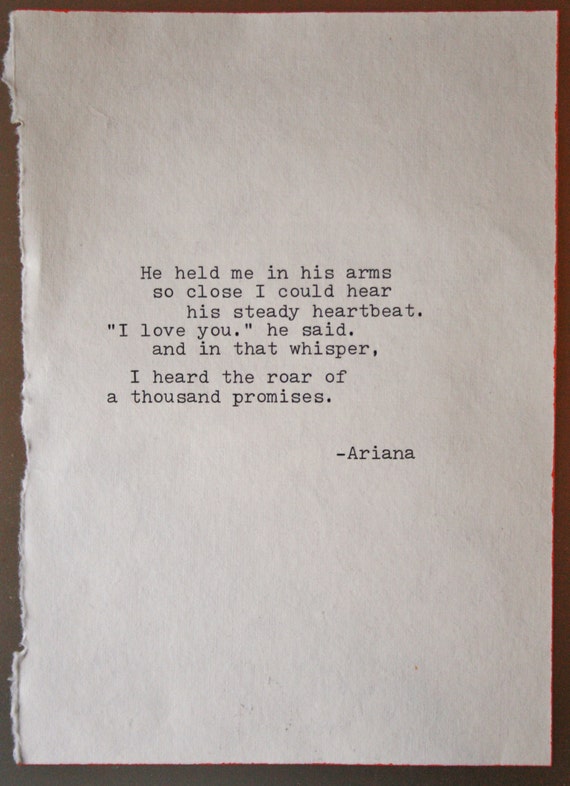 Poem Love Poem Original Poetry Romantic Wedding Vows Etsy