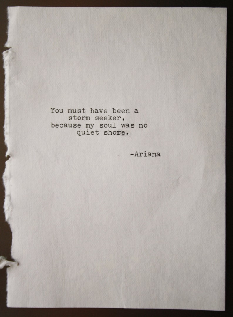 Poetry Original Poem Love Letter Typewritten Poem Typography Etsy