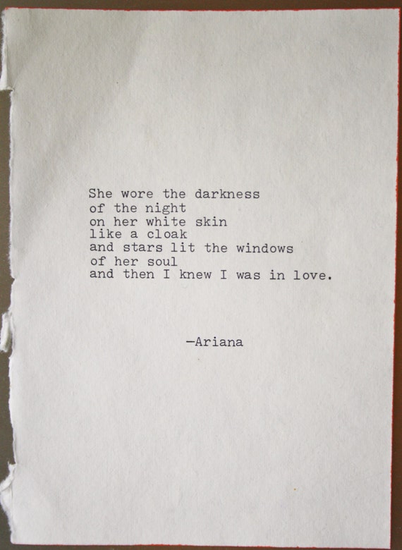 Poem Love Poem Original Poetry Typography Typographic Love Etsy