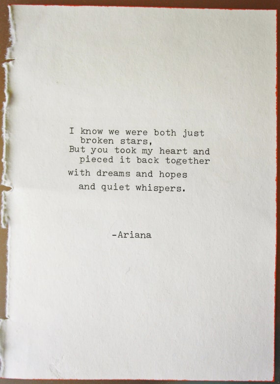 Love Poem Poetry Typography Typographic Art Wedding Vows Home Etsy