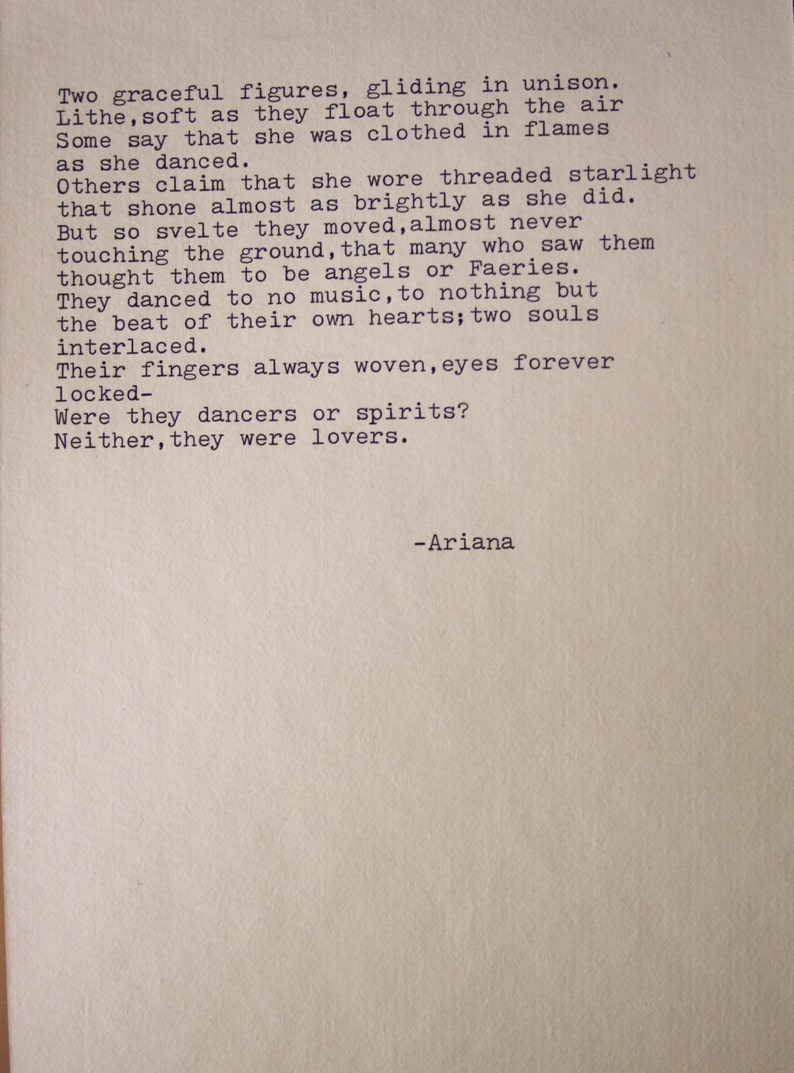 Love Poem Love Letter Original Poem Wall Art Wedding Vows Etsy