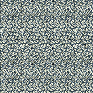 Andover - Nana&#39;s Flower Garden - Max and Louise - Reproduction - Vine and Leaves on Blue