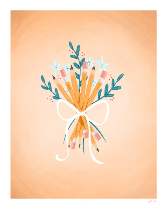 Bouquet of Sharpened Pencils You’ve Got Mail - Etsy
