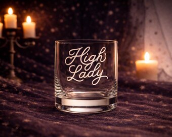 Bicchiere da cocktail High Lady – Bicchiere da whisky Fantasy – Regalo romantico per lei