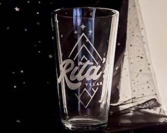 Rita's Velaris – Bicchiere da pinta Fantasy Tavern – Bicchiere da birra ispirato alla città incantata – Regalo di articoli da bar romantici