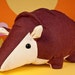 armadillo plushie pattern