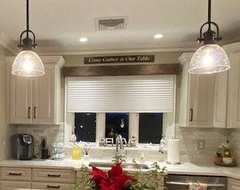 Rustic Farmhouse Window Valance: Single Board Wooden Cornice