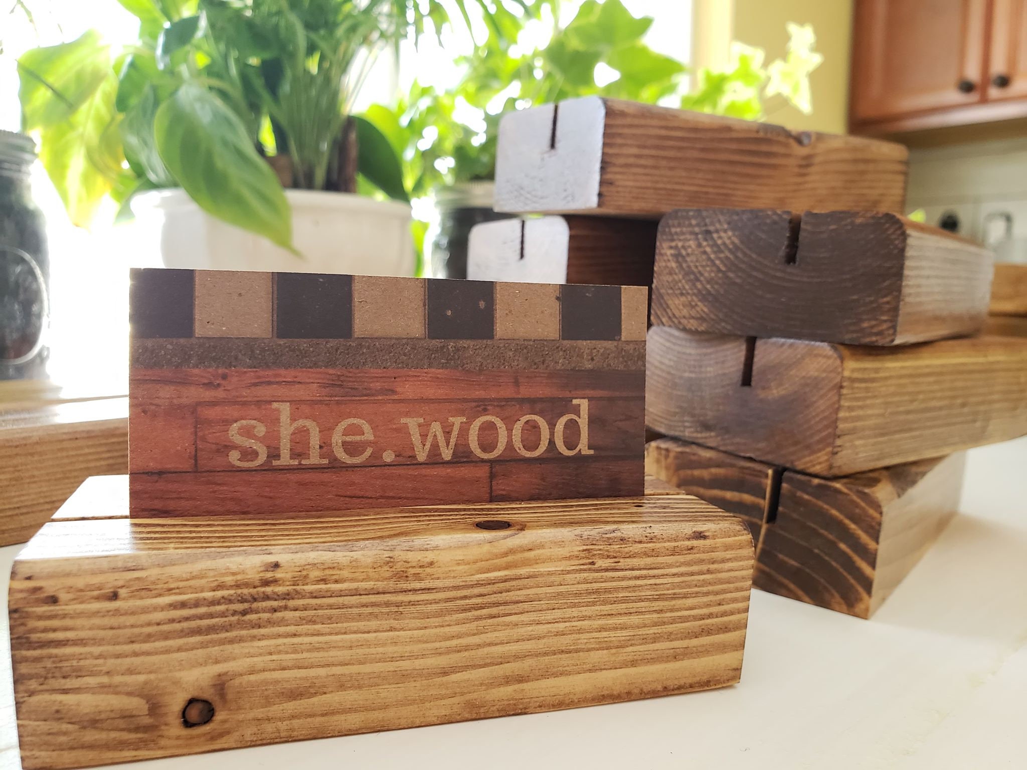 Set of 10 Wooden Table Number Stands // Wedding Table Numbers Etsy