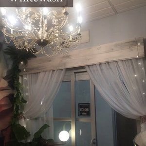 LARGE Rustic Farmhouse Valance // Local Delivery or Pick Up ONLY // Wooden Valance // Window Cornice Board // Window Valance