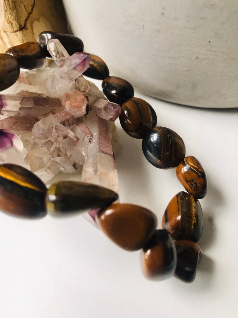 Genuine Polished Tiger Eye Bracelet Jake/'s Pick