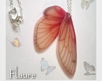 Butterfly wings 2 necklace, butterfly, butterfly jewelry, original jewelry, gift, silver chain, 925 silver,