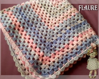 Couverture Au Crochet De Coton Etsy France