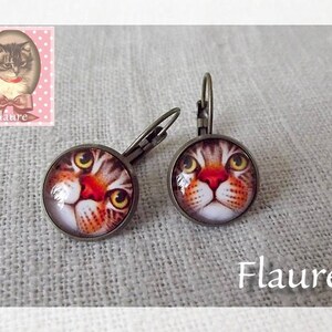 Earrings &quot;Big cat&quot;