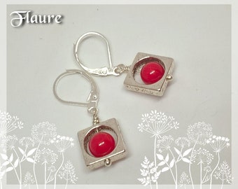 Earrings "coral", coral jewelry, esoteric jewelry, reiki, chakras, energy work, lithotherapy, wicca