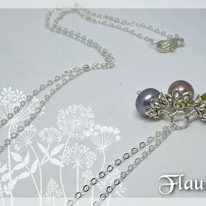 Collana bouquet di perle coltivate, culture gioielli di perle, idea regalo