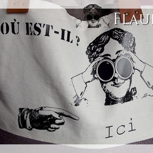 Grand sac fourre-tout "Où est-il ?", sac cabas, sac fourre-tout, sac femme, tissus récupérations, recyclage, écologie, idée cadeau
