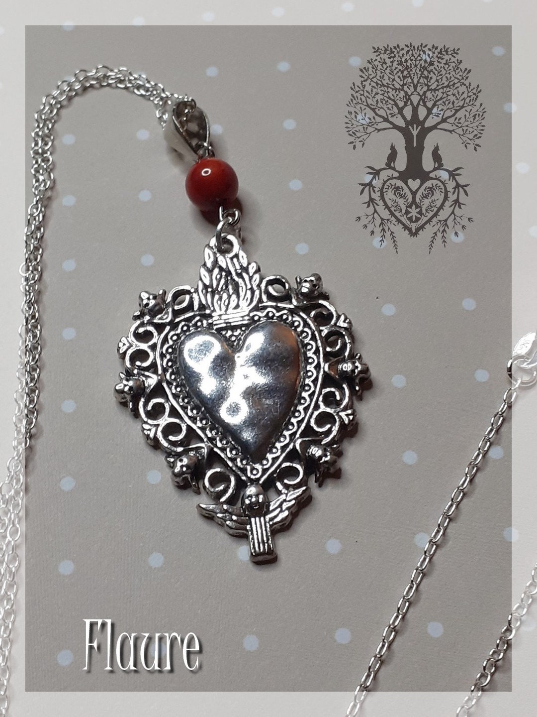 Collana Con Ciondolo A Cuore 'Meditation' In Sodalite – Pietra Curativa, Laccio Regolabile