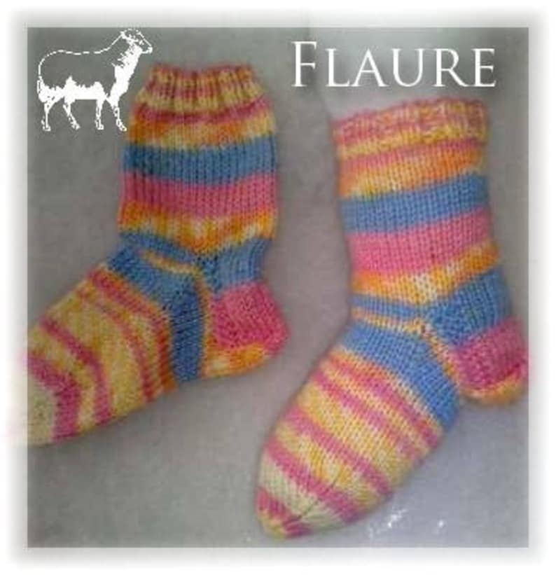 Pink Blue Yellow Pink Wool Sock ...
