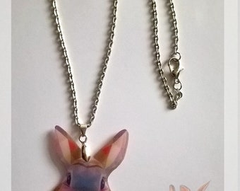 Plastic pendant necklace &quot;rabbit&quot;