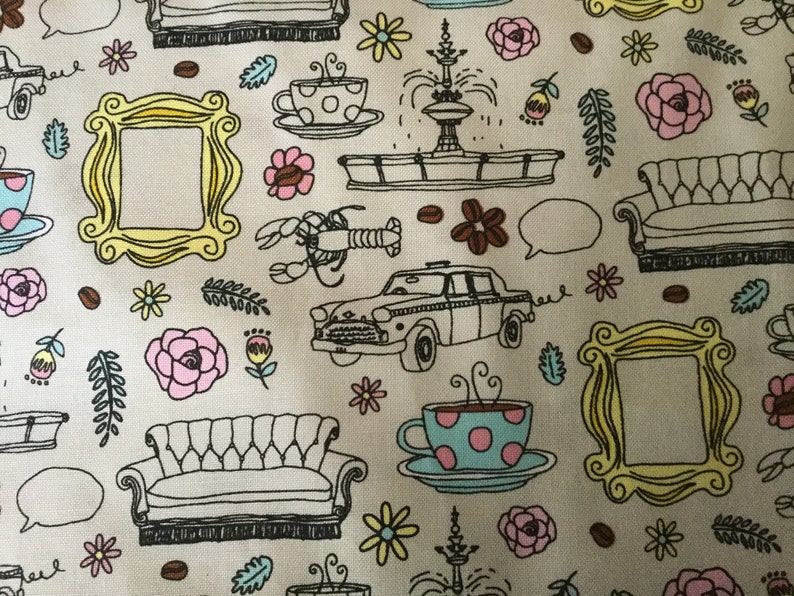 Friends TV show Fabric Extremely Rare and hard to find Etsy