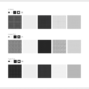 Adobe Illustrator 用ベーシックなニットセーターのスウォッチとテクスチャ (10 パック)