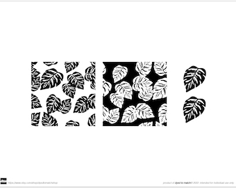 Adobe Illustrator vector palm pattern repeat swatch and palm artwork