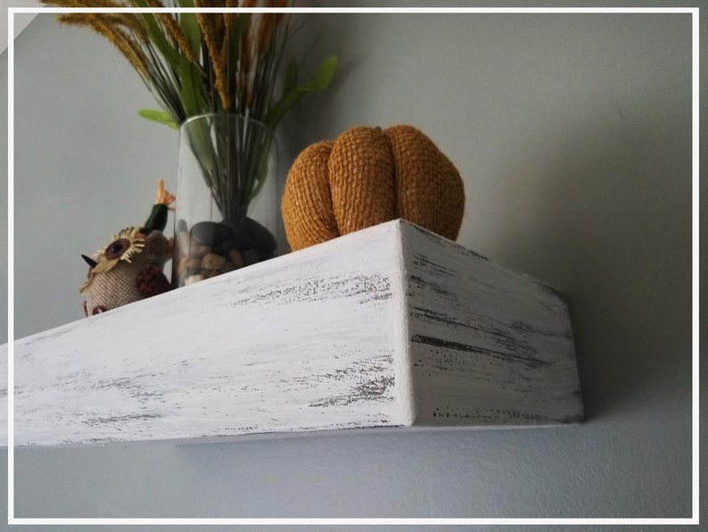 FREE SHIPPING Whitewashed Floating Shelves Reclaimed Wood Etsy