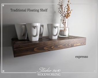 Custom Sizing Chunky Rustic Wood Floating Shelves