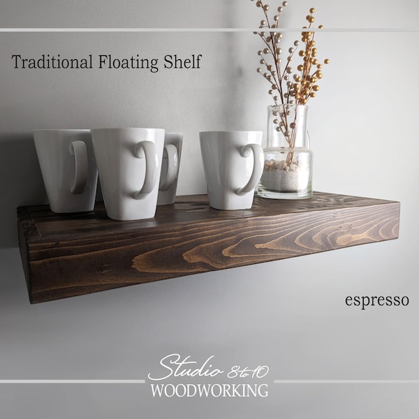Custom Sizing Chunky Rustic Wood Floating Shelves