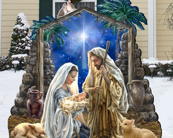 Outdoor Nativity Set Etsy