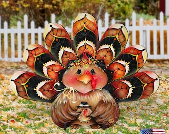 Thanksgiving Outdoor Thanksgiving Decor Turkey Wooden Freestanding Decor by Jamie Mills Price  8457702F