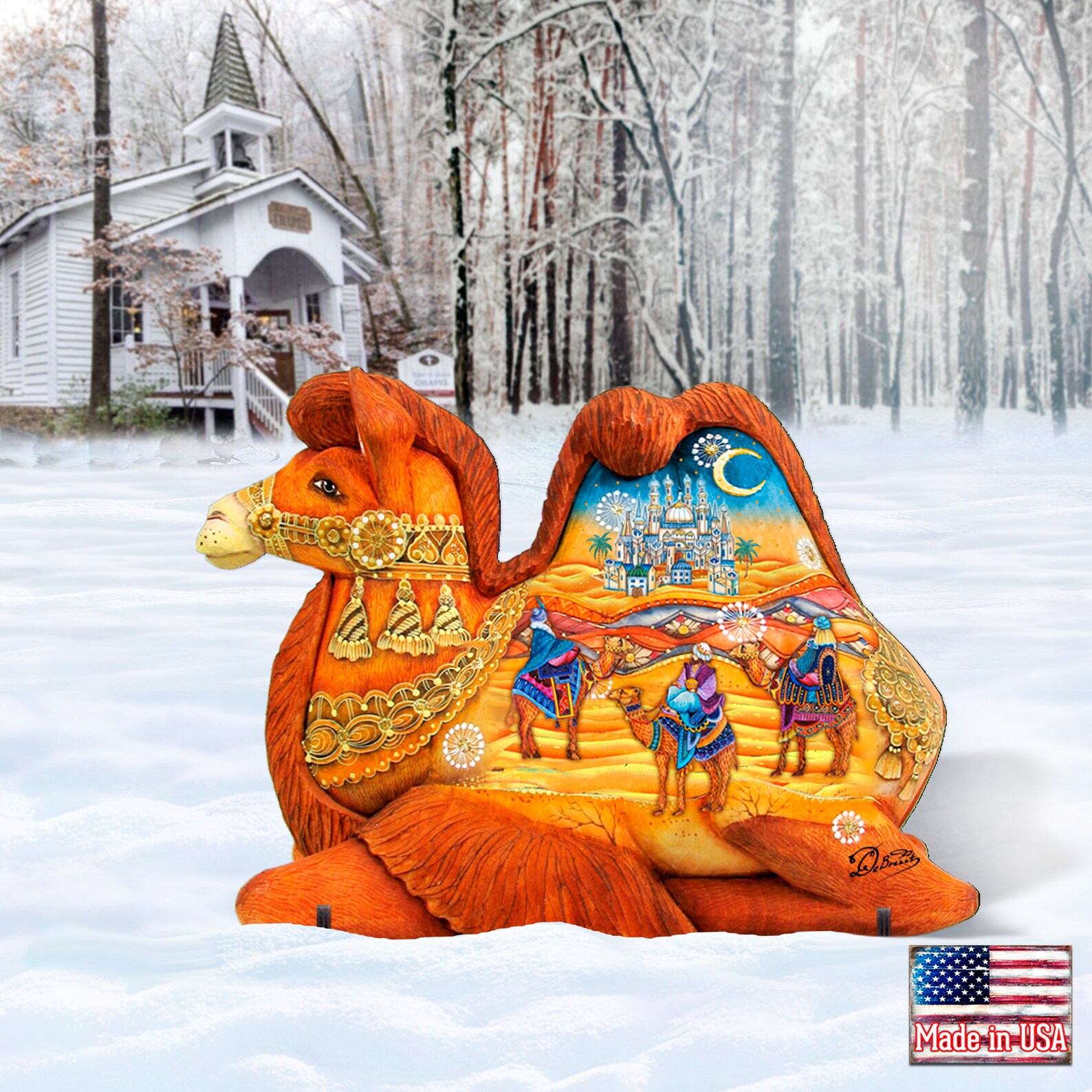 Nativity Camel Nativity Scene three Wise Men Wooden Etsy