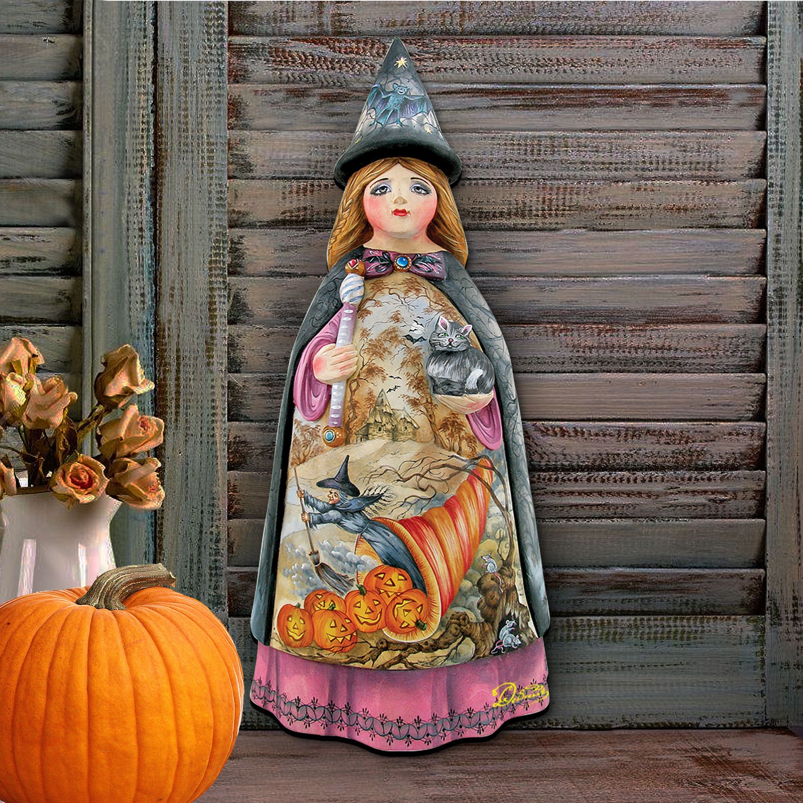 Halloween Porch Decor Fall Decor Halloween Witch Wooden | Etsy