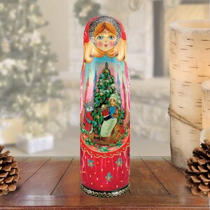 Holiday Home Decor - Nutcracker Storylines Hand-Painted Wooden Bottle Holder - Clara Gift Box - Christmas Décor - 190762 by GDebrekht