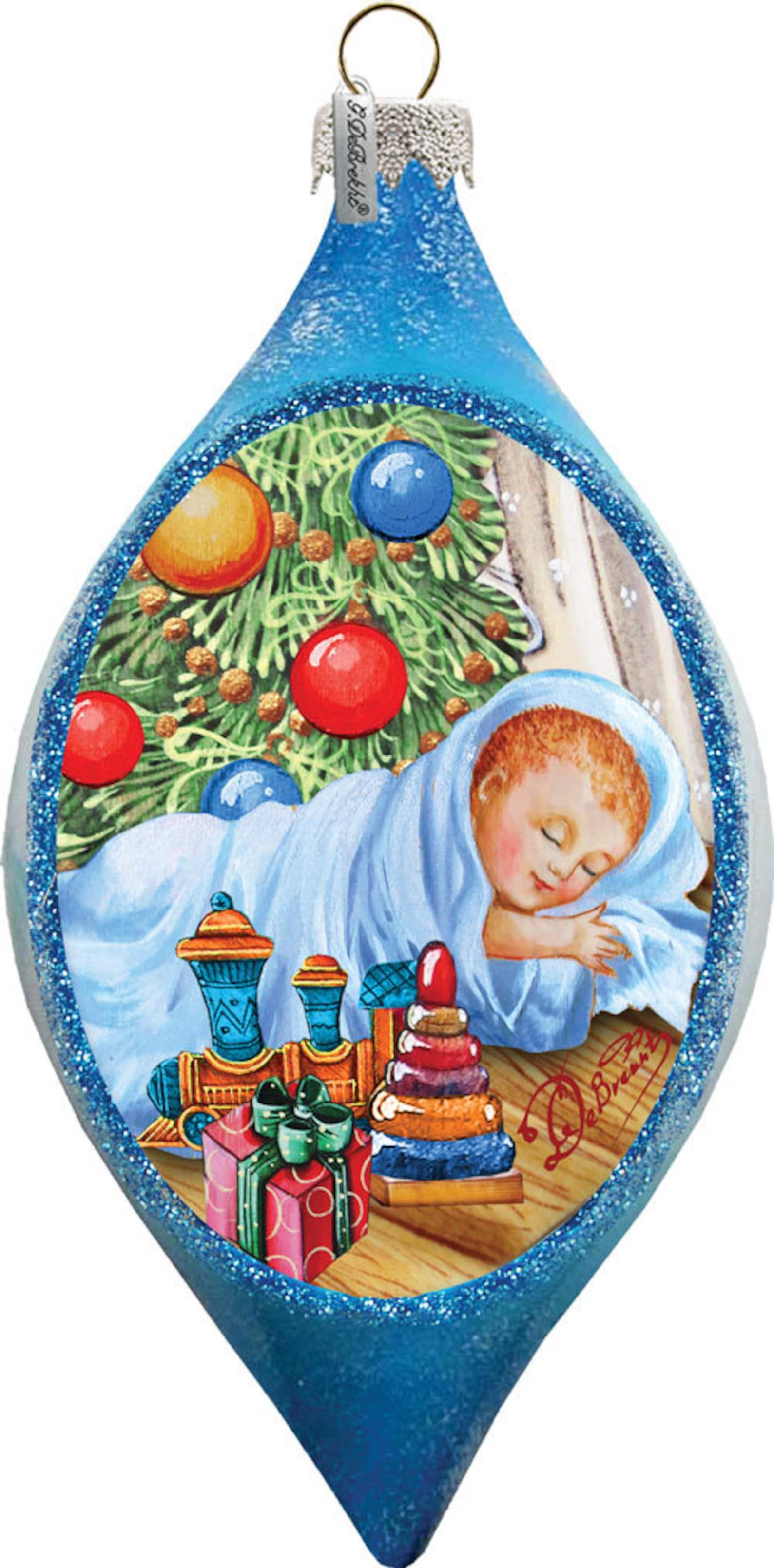 Babys 1st Christmas Glass Ornament Baby First Christmas Etsy