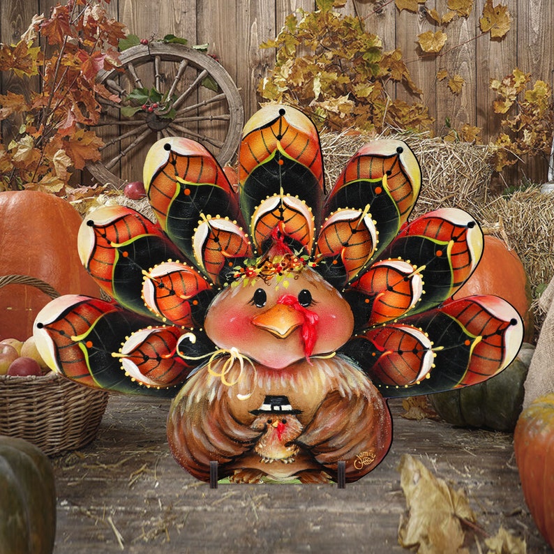 Thanksgiving Outdoor Thanksgiving Decor Turkey Wooden Etsy