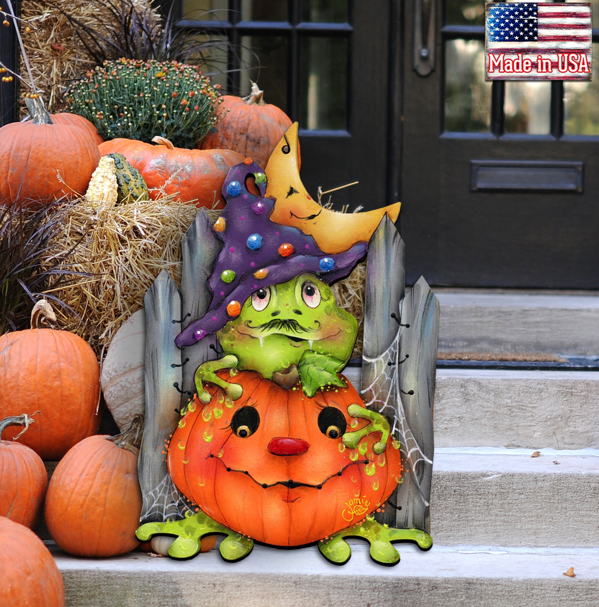 Outdoor Halloween Decor Jeepers Creepers Wooden Door Hanger by Etsy