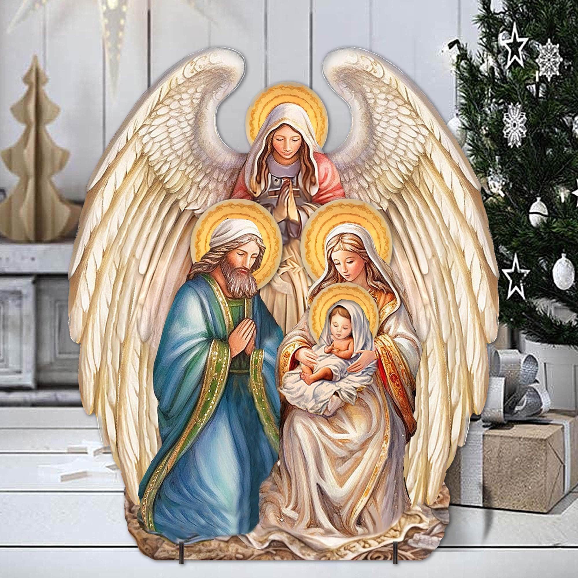 32 Christmas Yard Decor Ideas for a Festive Lawn 2 Outdoor Angel Nativity - Garden Yard Decor Lawn Scene Porch Wooden…
