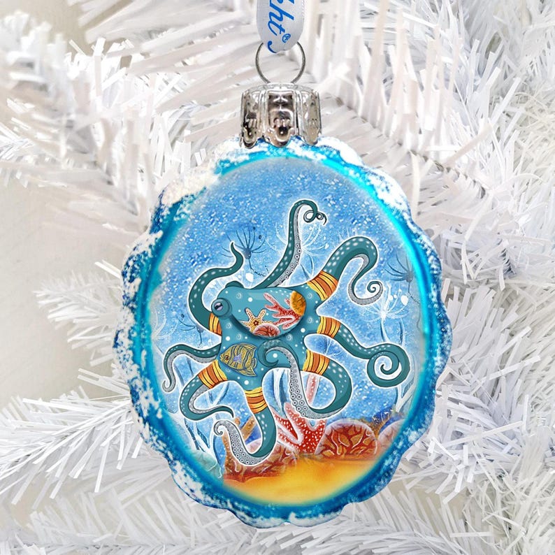 G. DeBrekht Octopus Ornament