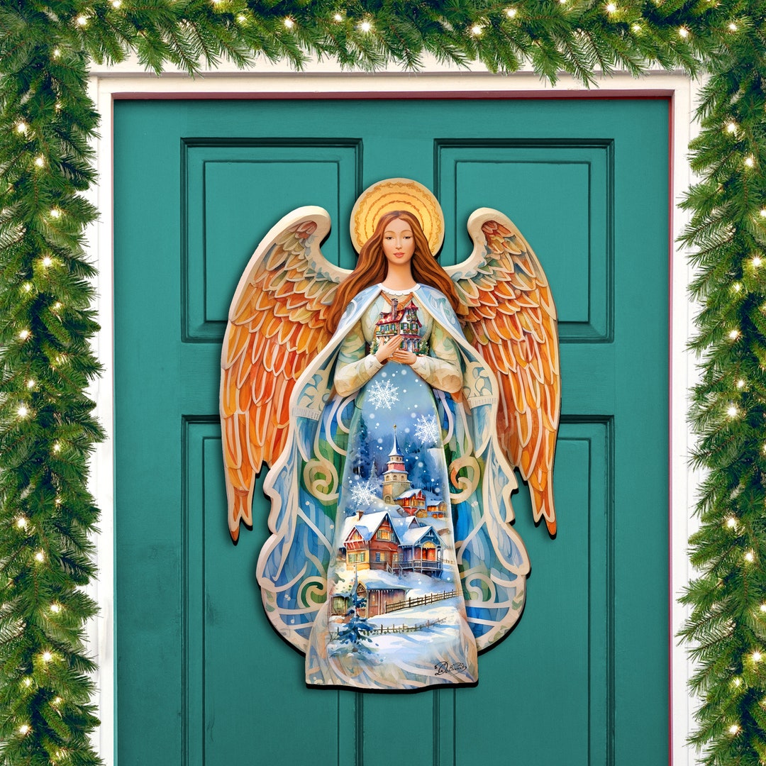 Blessing Home Angel Holiday Door Décor by G. Debrekht Etsy