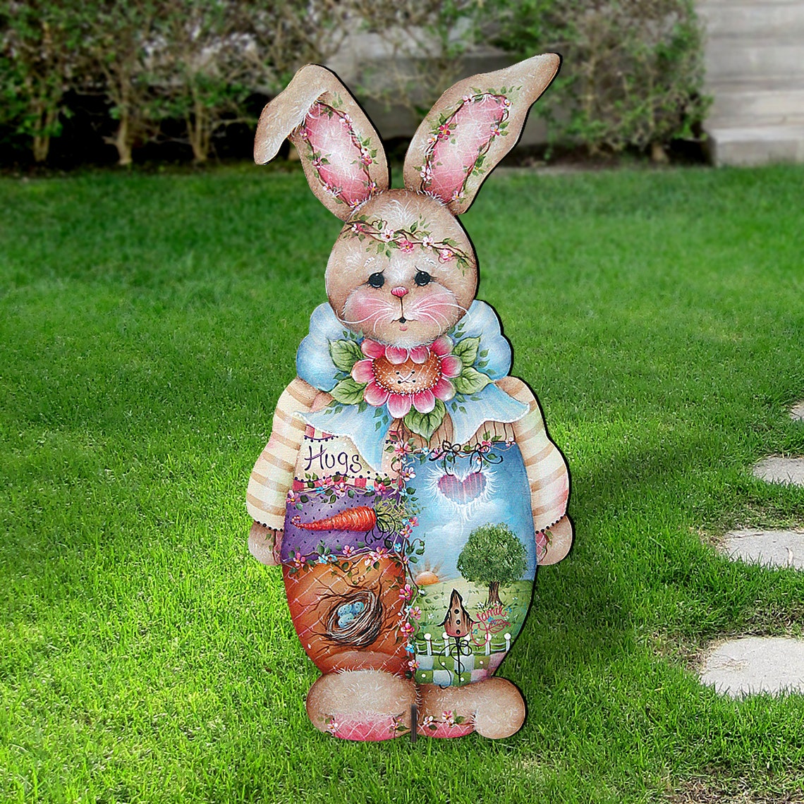 Outdoor Easter Decor Easter Bunny Freestanding Easter decor Etsy