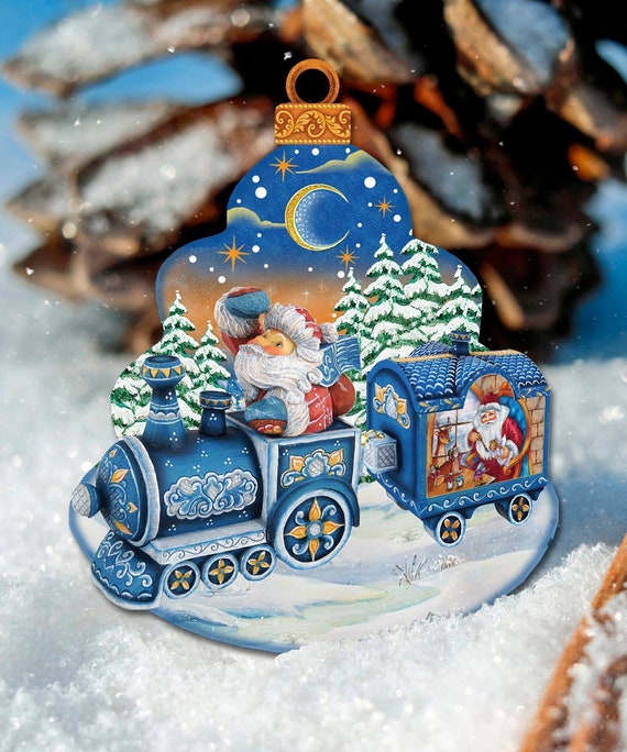 Outdoor Christmas Decor Christmas Train Yard Art Christmas Etsy