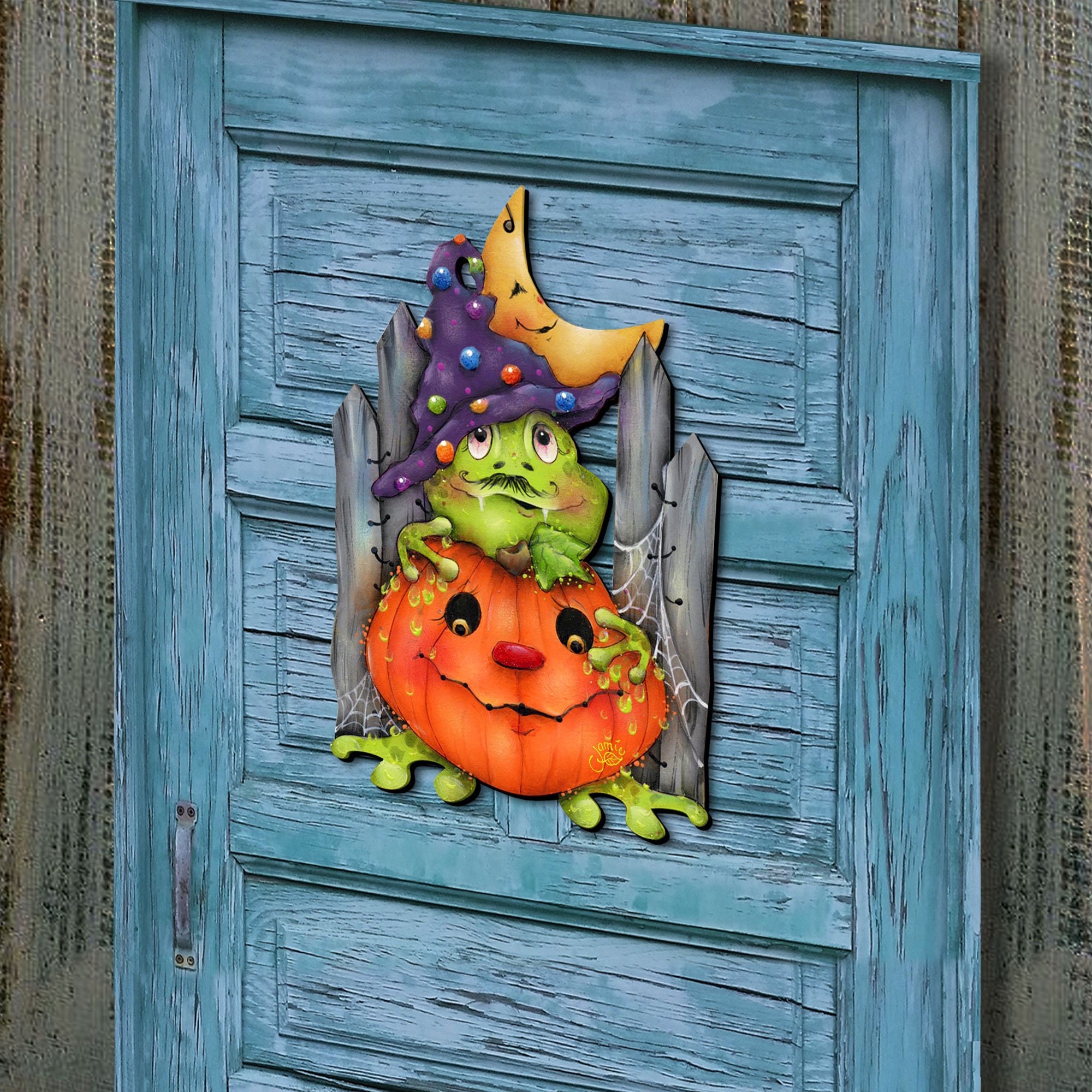 Outdoor Halloween Decor Jeepers Creepers Wooden Door Hanger by Etsy