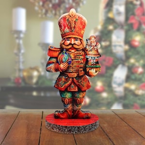Nutcracker Prince Wood Figurine – Clara, Handcrafted Christmas Decor
