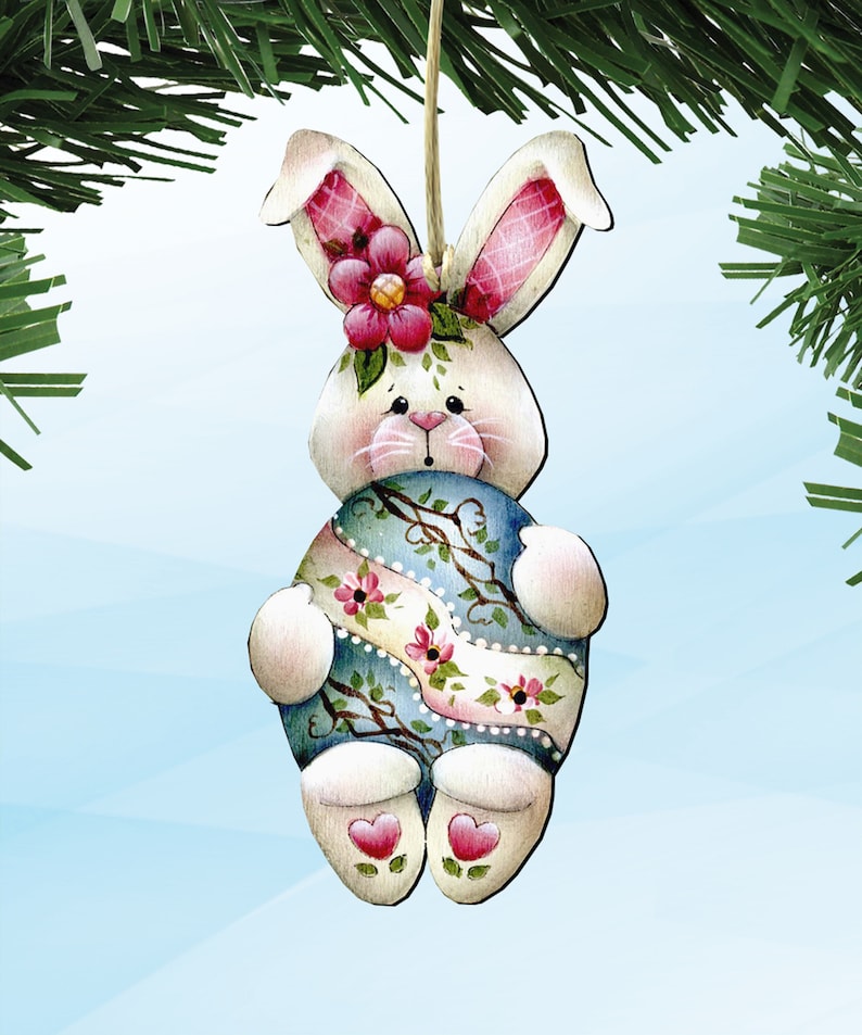 Easter Decorations Easter Bunny Ornament Easter Decor Etsy
