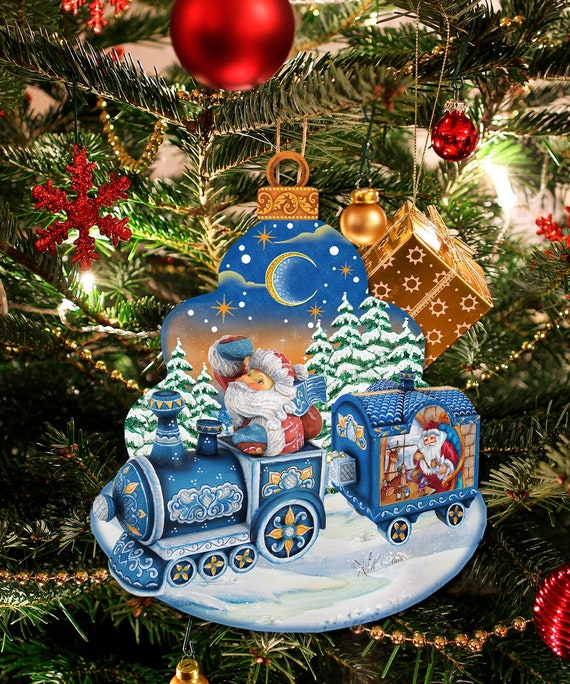 Outdoor Christmas Decor Christmas Train Yard Art Christmas Etsy