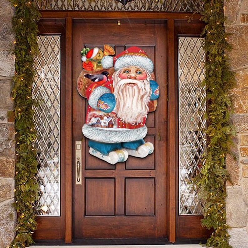 Outdoor Christmas Decorations Sale Christmas Decor Santa Etsy